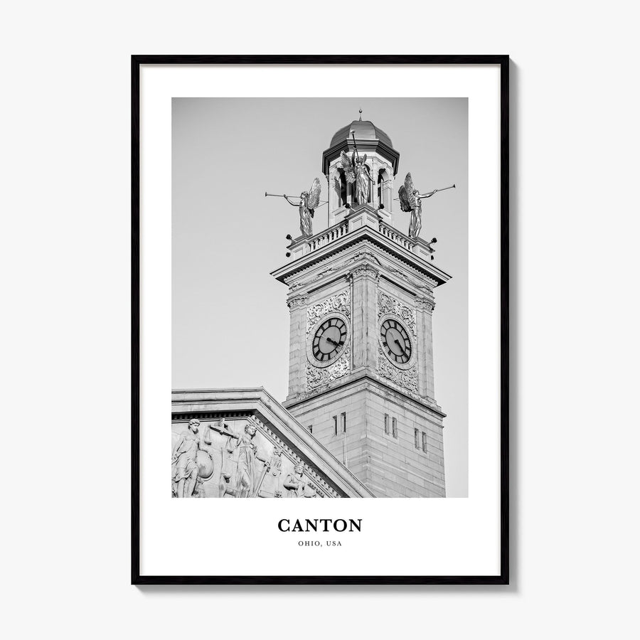 Canton Classic Poster, framed poster mockup