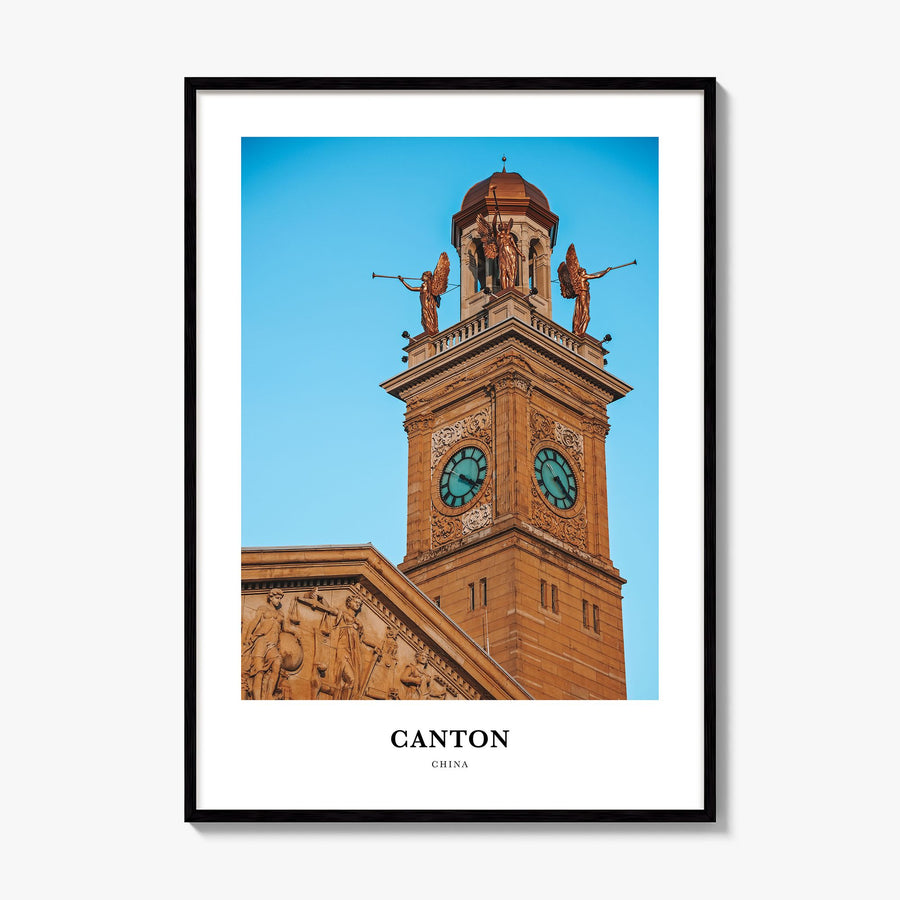 Canton Classic Poster, framed poster mockup