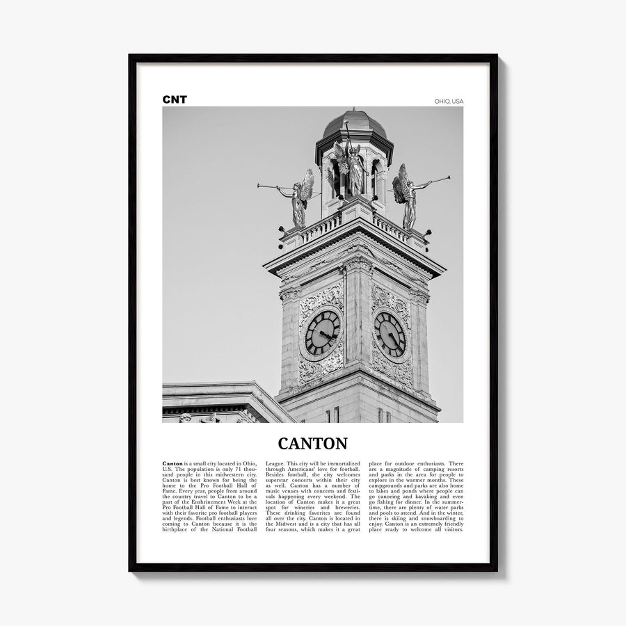 Canton Newspaper Poster, framed poster mockup
