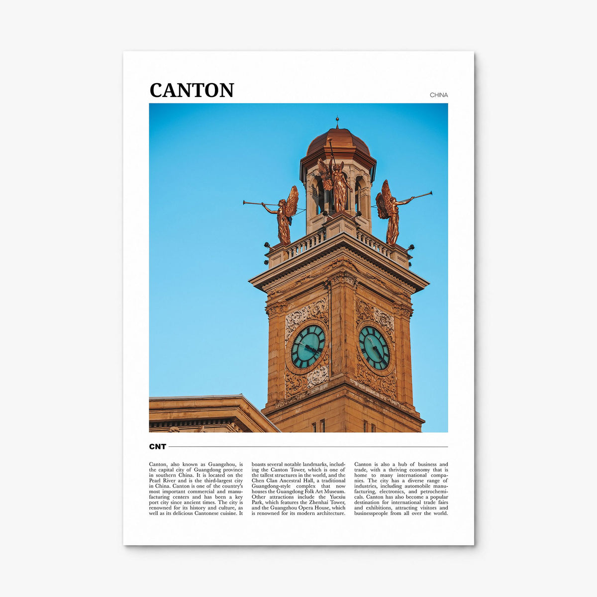 Canton Travel Poster, print only (unframed)