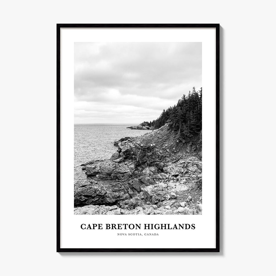 Cape Breton Highlands National Park Classic Poster, framed poster mockup