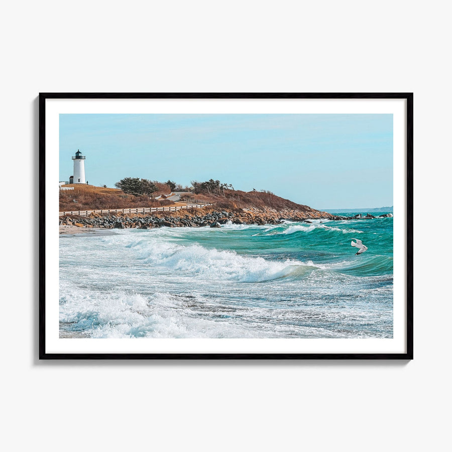 Cape Cod Photo Poster, framed poster mockup, white border