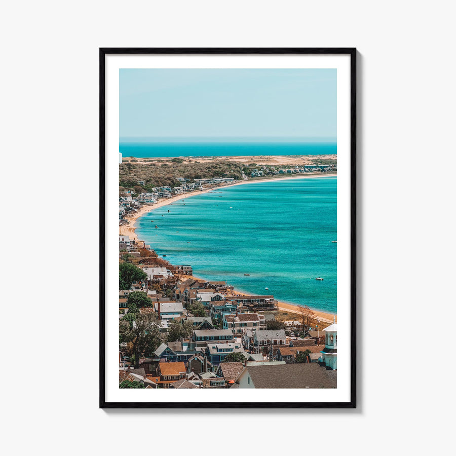 Cape Cod no. 1 colorful photo poster of Massachusetts, USA – vertical wall art, unframed print shown in interior mockup