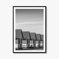 Cape Cod no. 2 black & white photo poster of Massachusetts, USA – vertical wall art, unframed print shown in interior mockup
