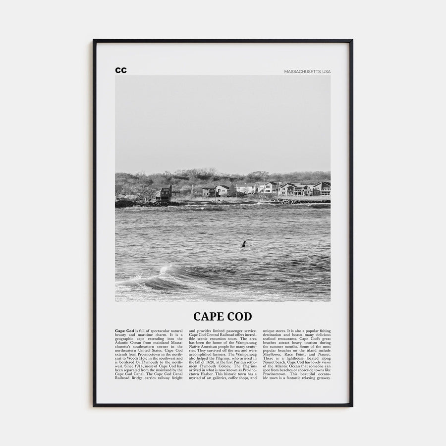 Cape Cod No 2 Poster None / 8x12 in Nbourhood Travel B&W Poster