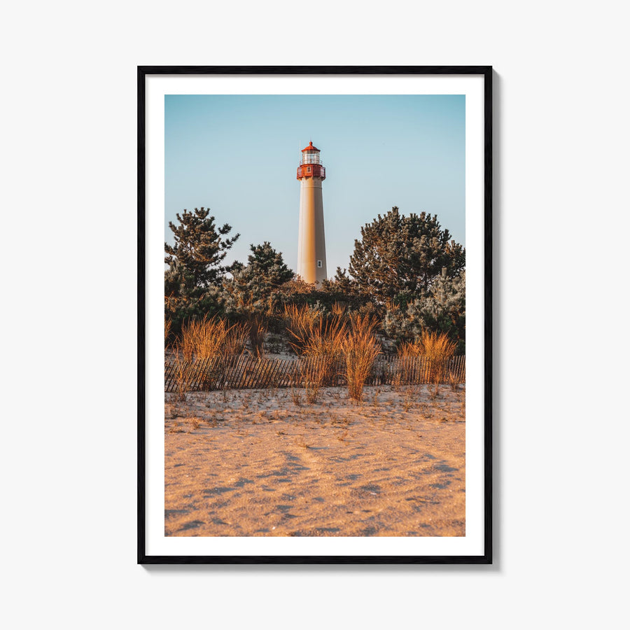 Cape May colorful photo poster of New Jersey, USA – vertical wall art, unframed print shown in interior mockup