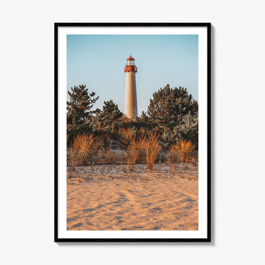 Cape May Photo Poster, framed poster mockup, white border