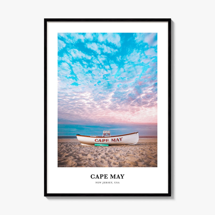 Cape May Classic Poster, framed poster mockup