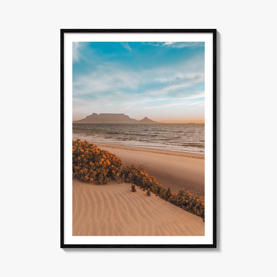 Cape Town no. 2 colorful photo poster of South Africa – vertical wall art, unframed print shown in interior mockup