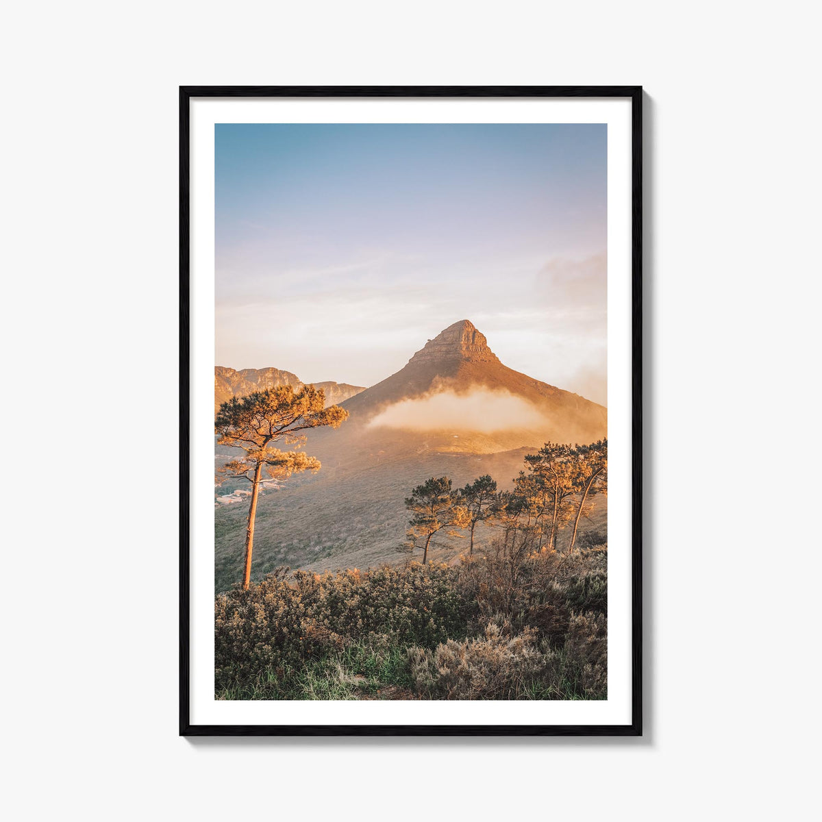 Cape Town no. 3 colorful photo poster of South Africa – vertical wall art, unframed print shown in interior mockup