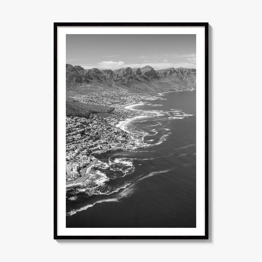 Cape Town Photo No 1 Poster, framed poster mockup, white border