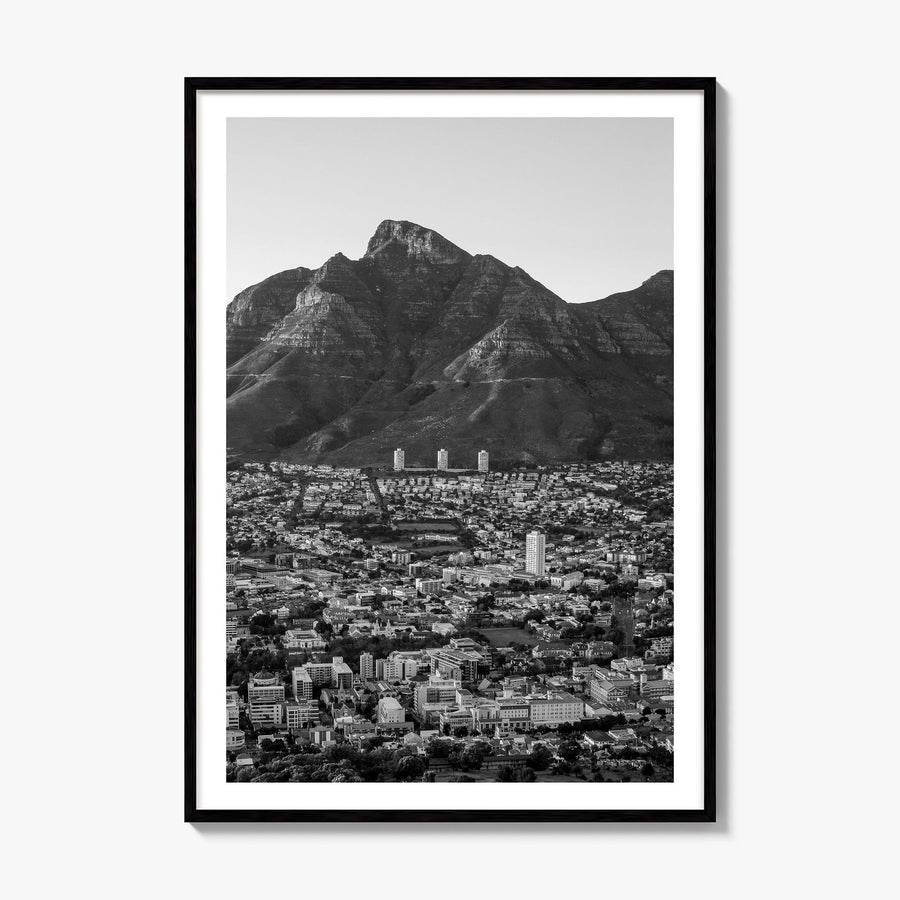 Cape Town Photo No 2 Poster, framed poster mockup, white border