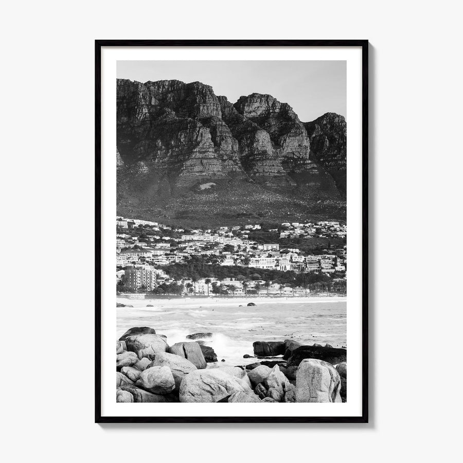 Cape Town Photo No 3 Poster, framed poster mockup, white border