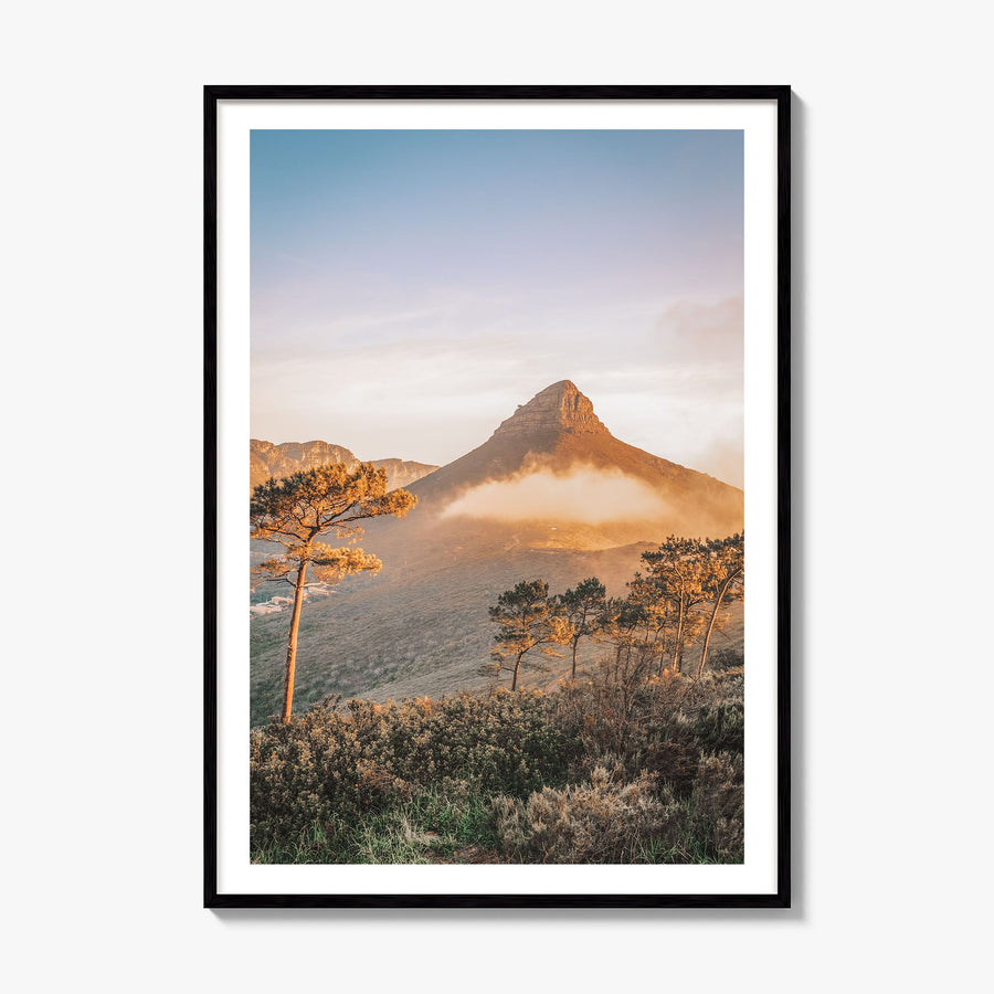 Cape Town Photo No 3 Poster, framed poster mockup, white border
