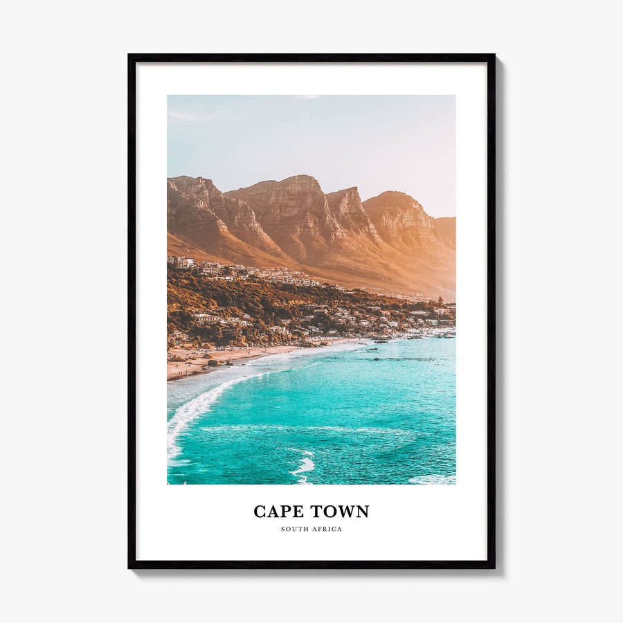 Cape Town Classic Poster, framed poster mockup