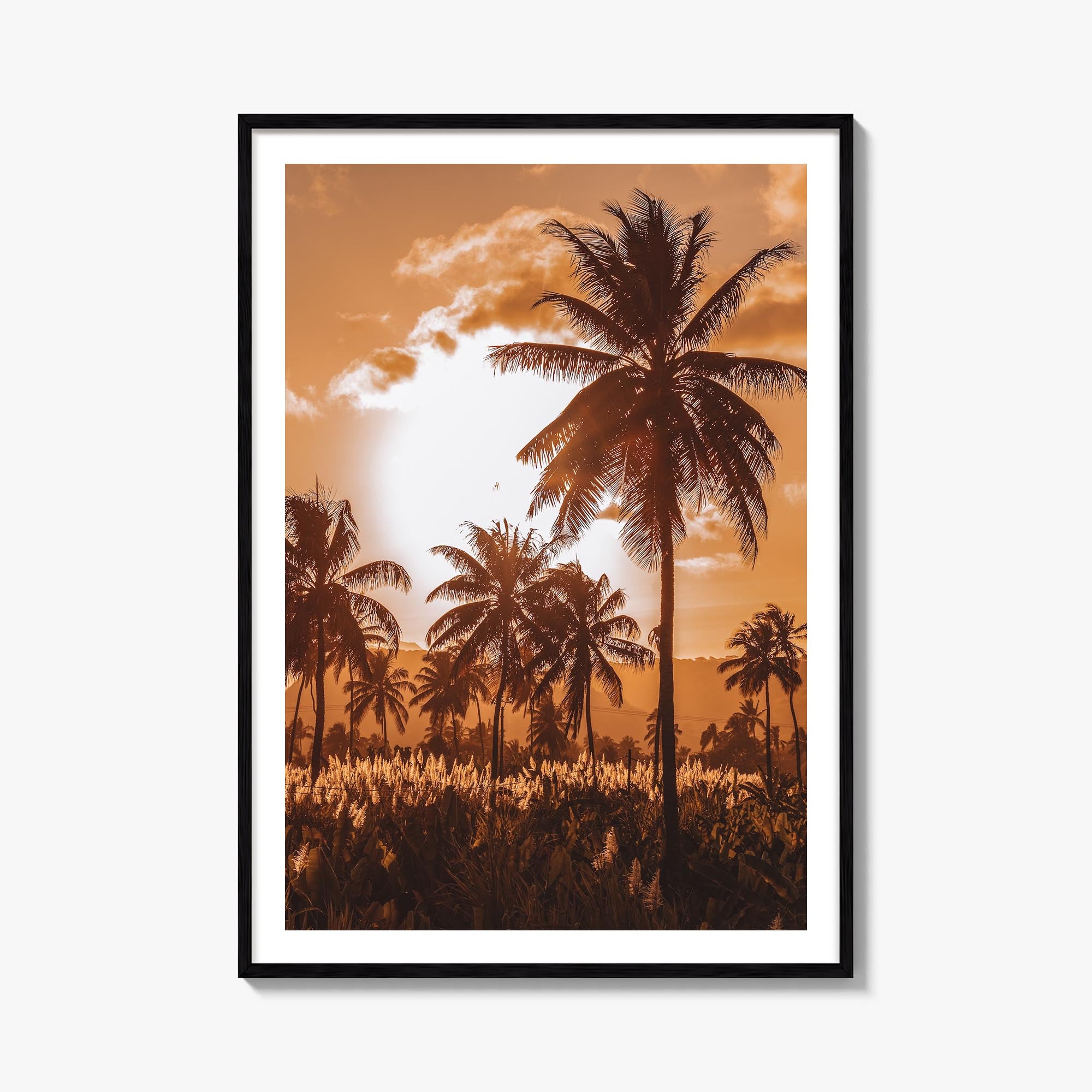 Cape Verde colorful photo poster of Cabo Verde – vertical wall art, unframed print shown in interior mockup