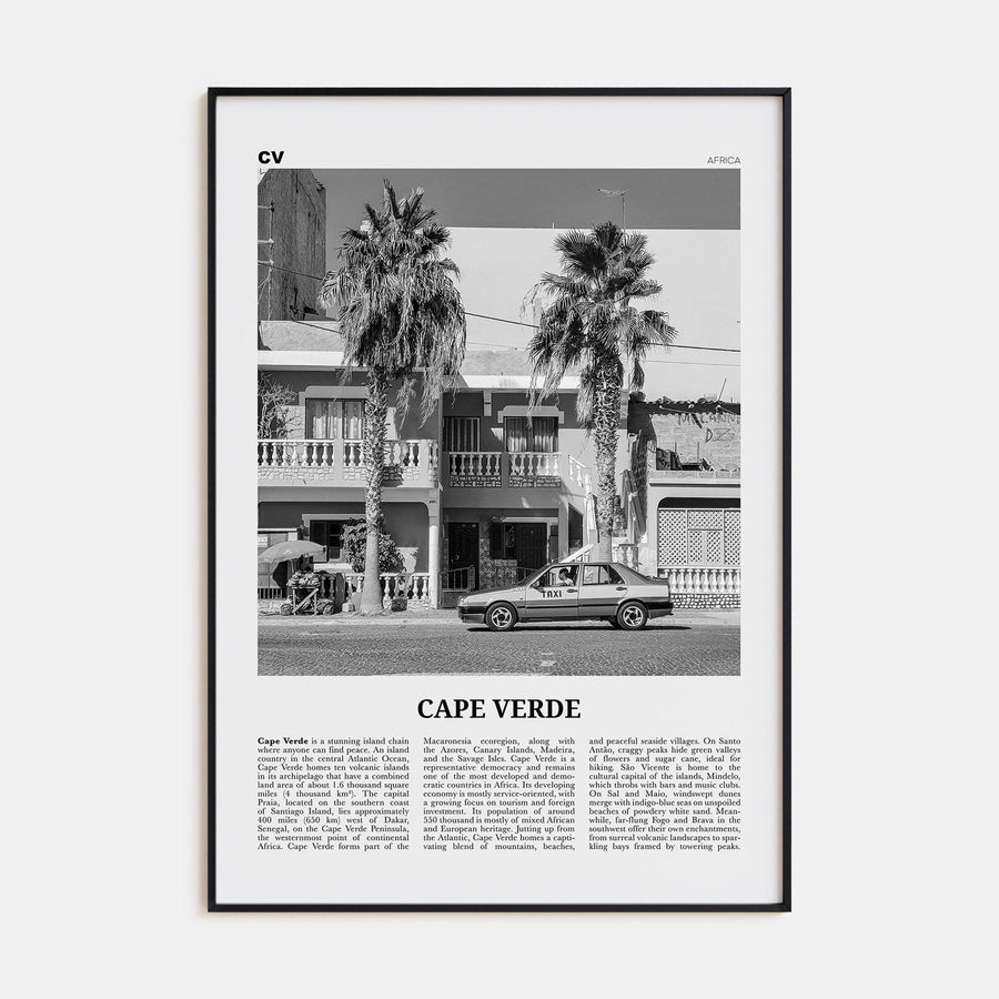 Cape Verde No 2 Poster None / 8x12 in Nbourhood Travel B&W Poster