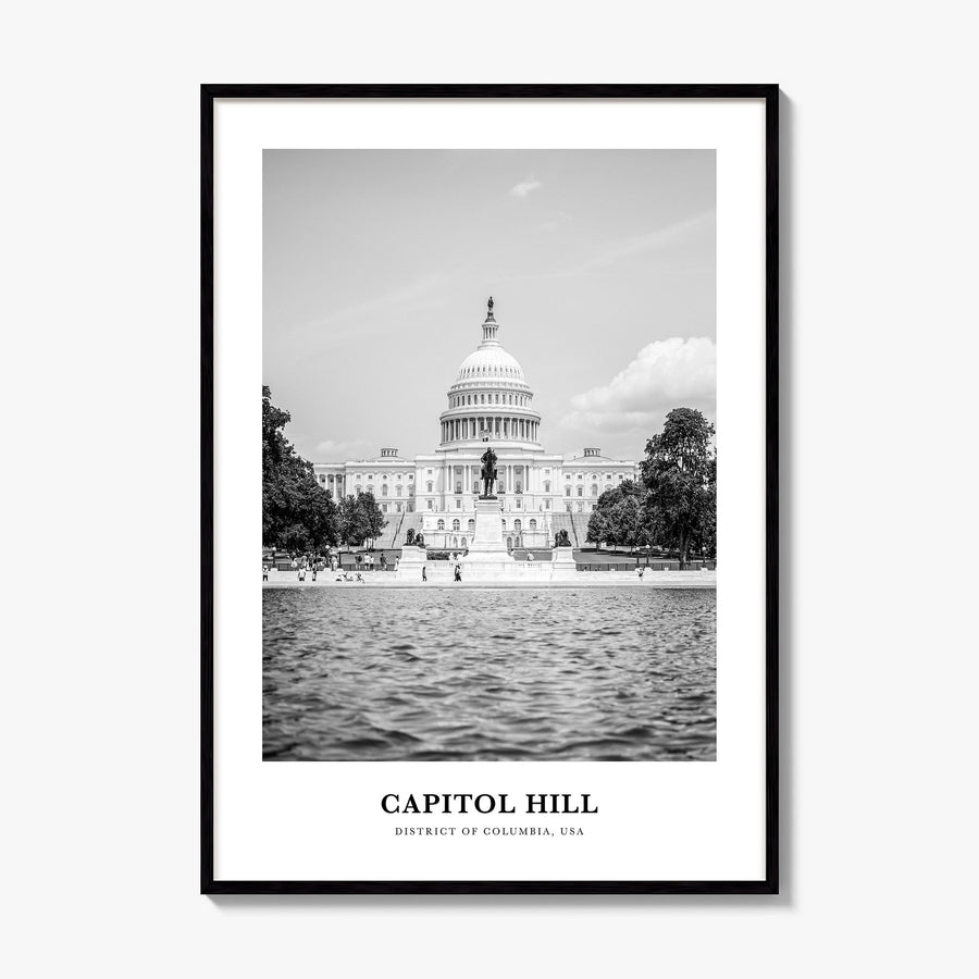 Capitol Hill Classic Poster, framed poster mockup