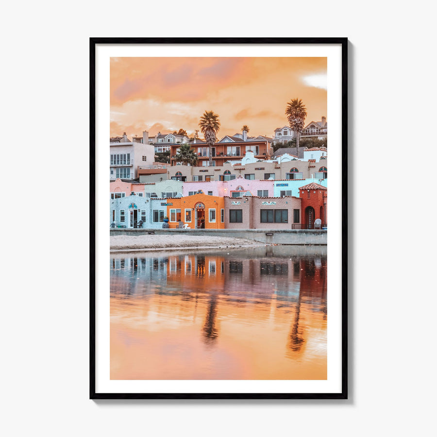 Capitola Photo Poster, framed poster mockup, white border