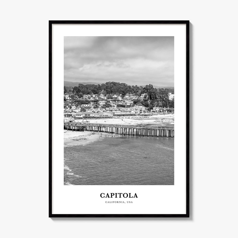 Capitola Classic Poster, framed poster mockup