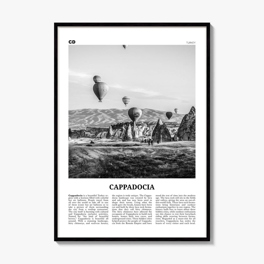 Cappadocia Newspaper Poster, framed poster mockup