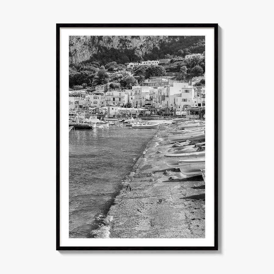 Capri Photo Poster, framed poster mockup, white border