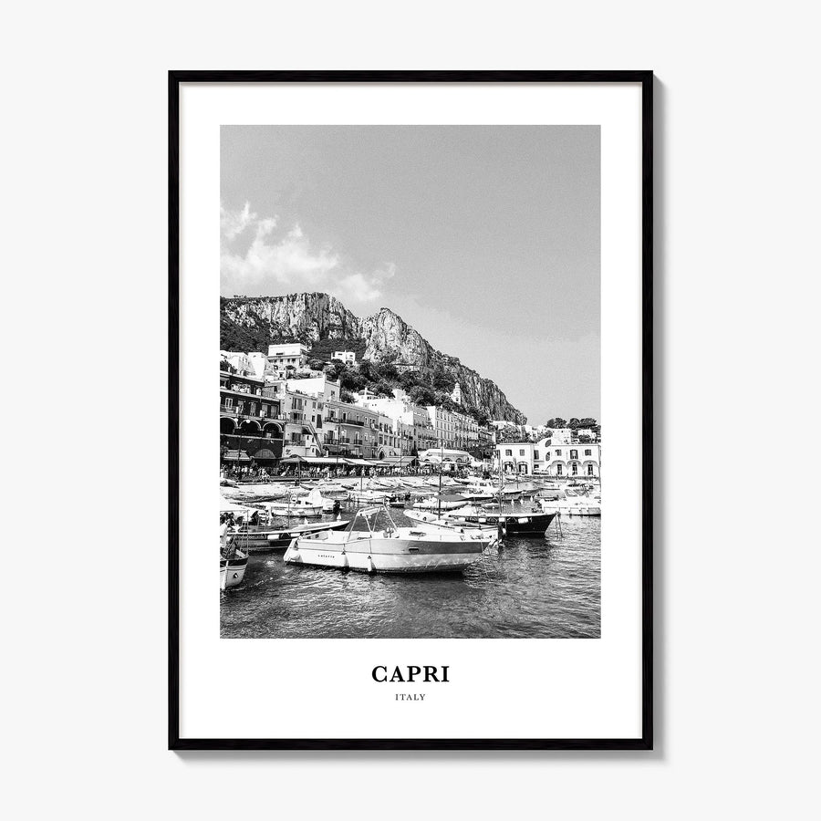 Capri Classic Poster, framed poster mockup