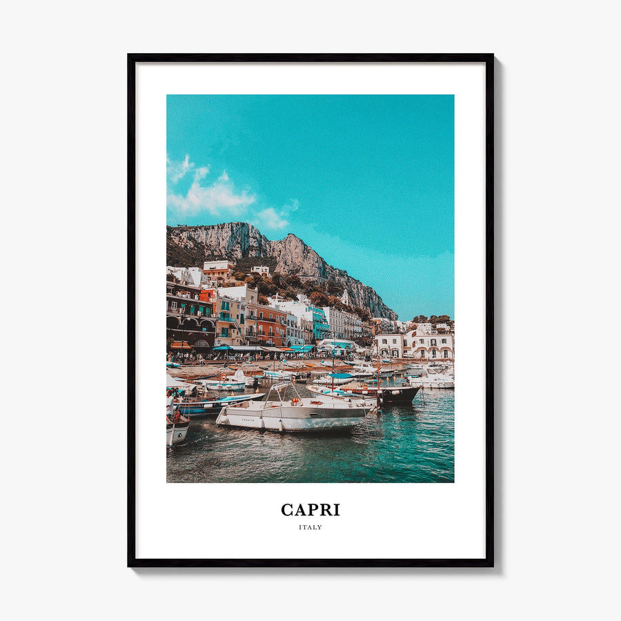 Capri Classic Poster, framed poster mockup