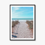 Captiva colorful photo poster of Florida, USA – vertical wall art, unframed print shown in interior mockup