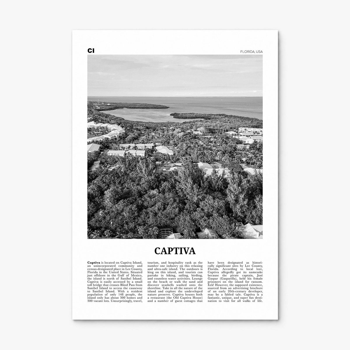 Captiva Newspaper No 2 Poster, print only (unframed)