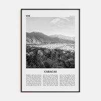 Caracas No 2 Poster None / 8x12 in Nbourhood Travel B&W Poster