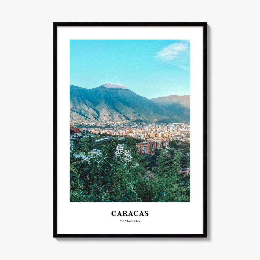 Caracas Classic No 2 Poster, framed poster mockup