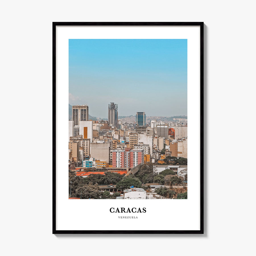 Caracas Classic No 3 Poster, framed poster mockup