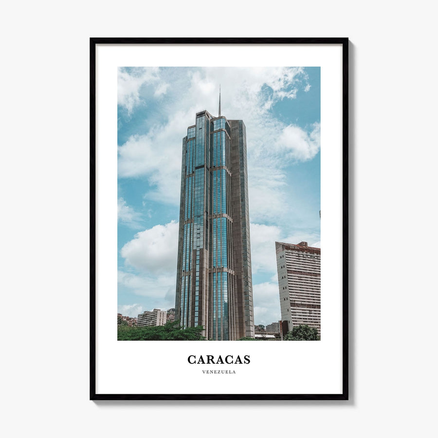 Caracas Classic No 4 Poster, framed poster mockup