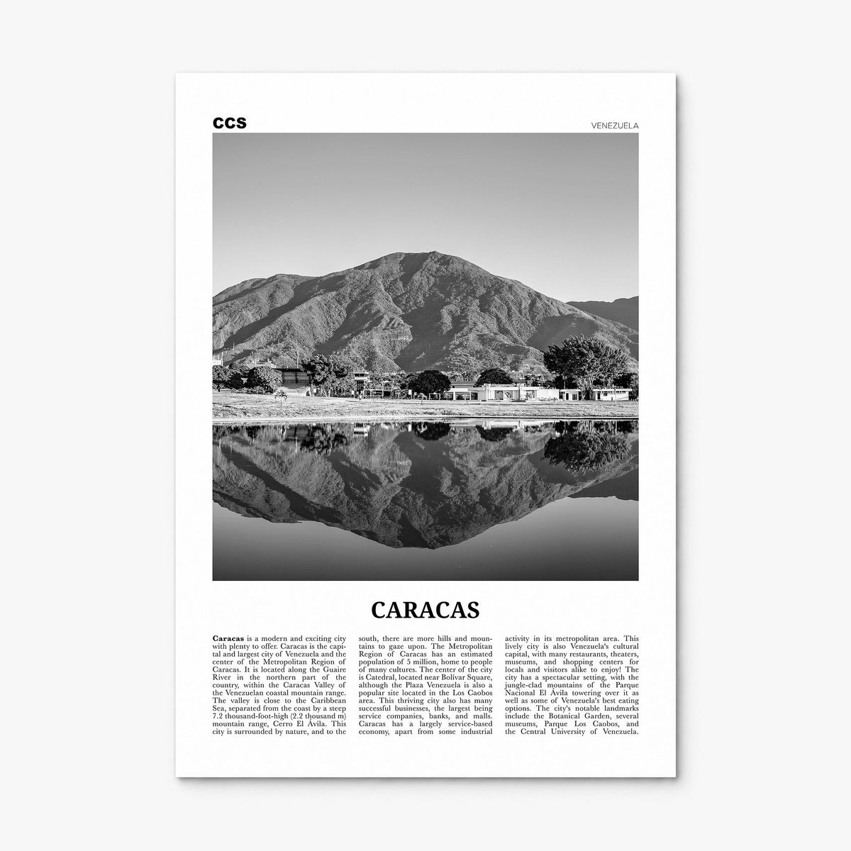 Caracas Newspaper No 3 Poster, print only (unframed)