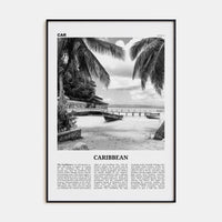 Caribbean No 1 Poster None / 8x12 in Nbourhood Travel B&W Poster