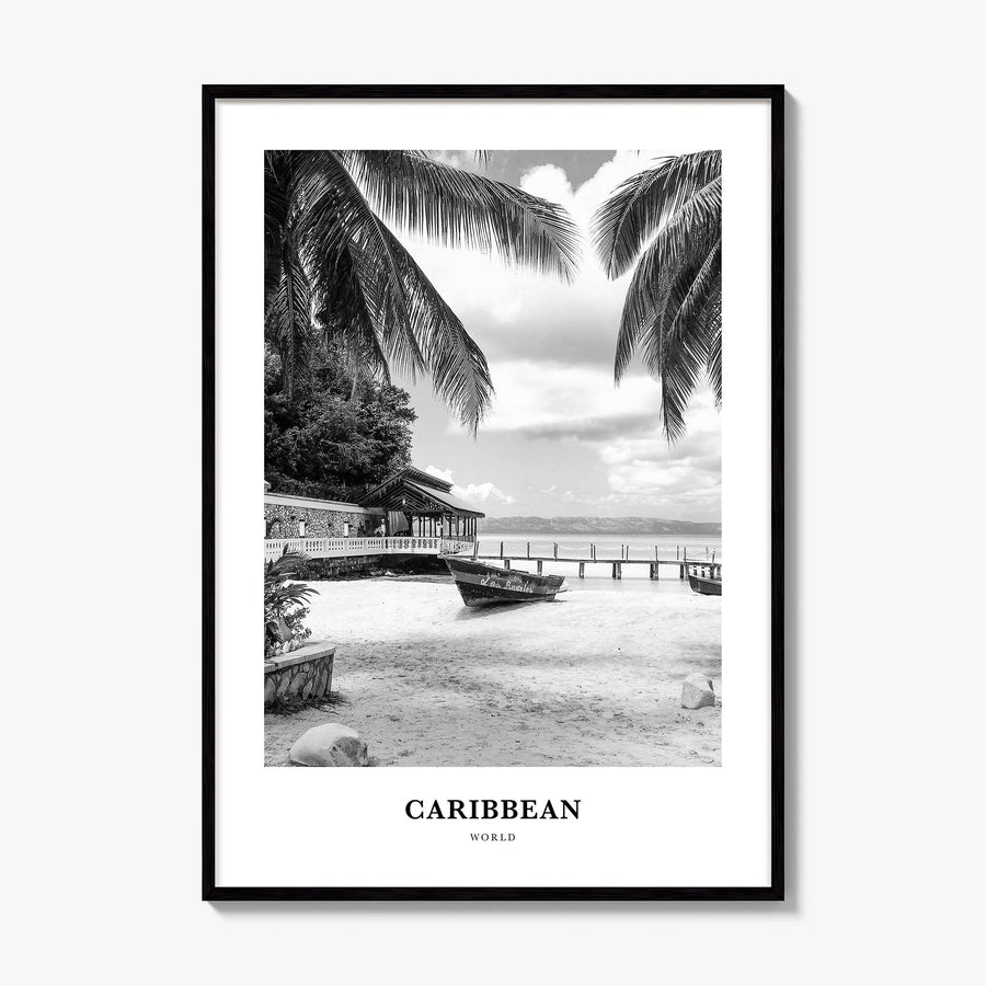 Caribbean Classic No 1 Poster, framed poster mockup