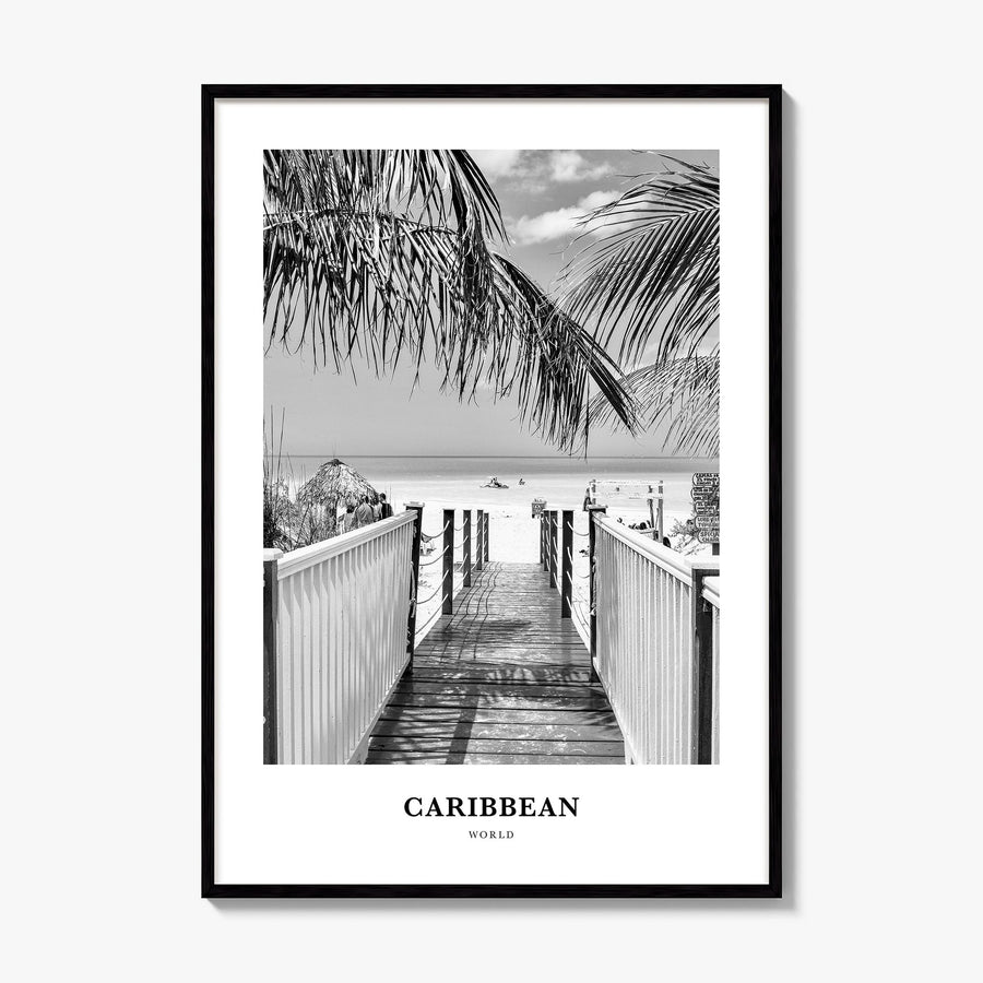 Caribbean Classic No 2 Poster, framed poster mockup