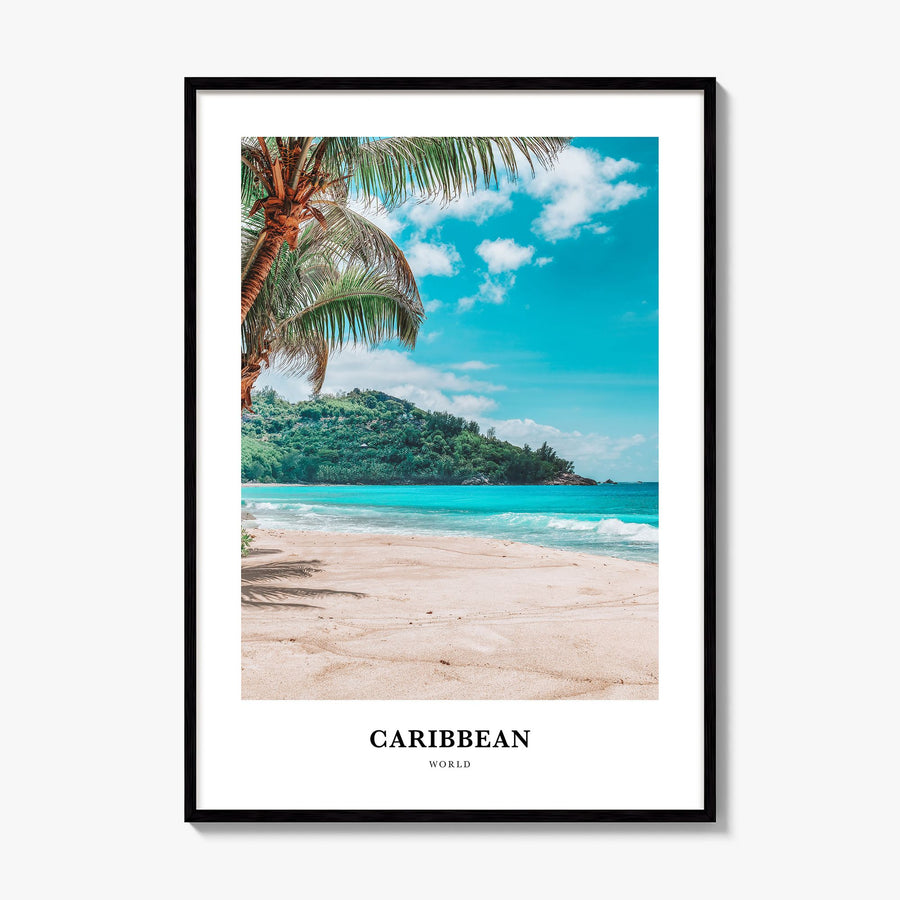 Caribbean Classic No 2 Poster, framed poster mockup