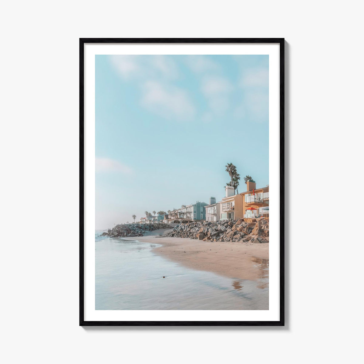 Carlsbad no. 1 colorful photo poster of California, USA – vertical wall art, unframed print shown in interior mockup