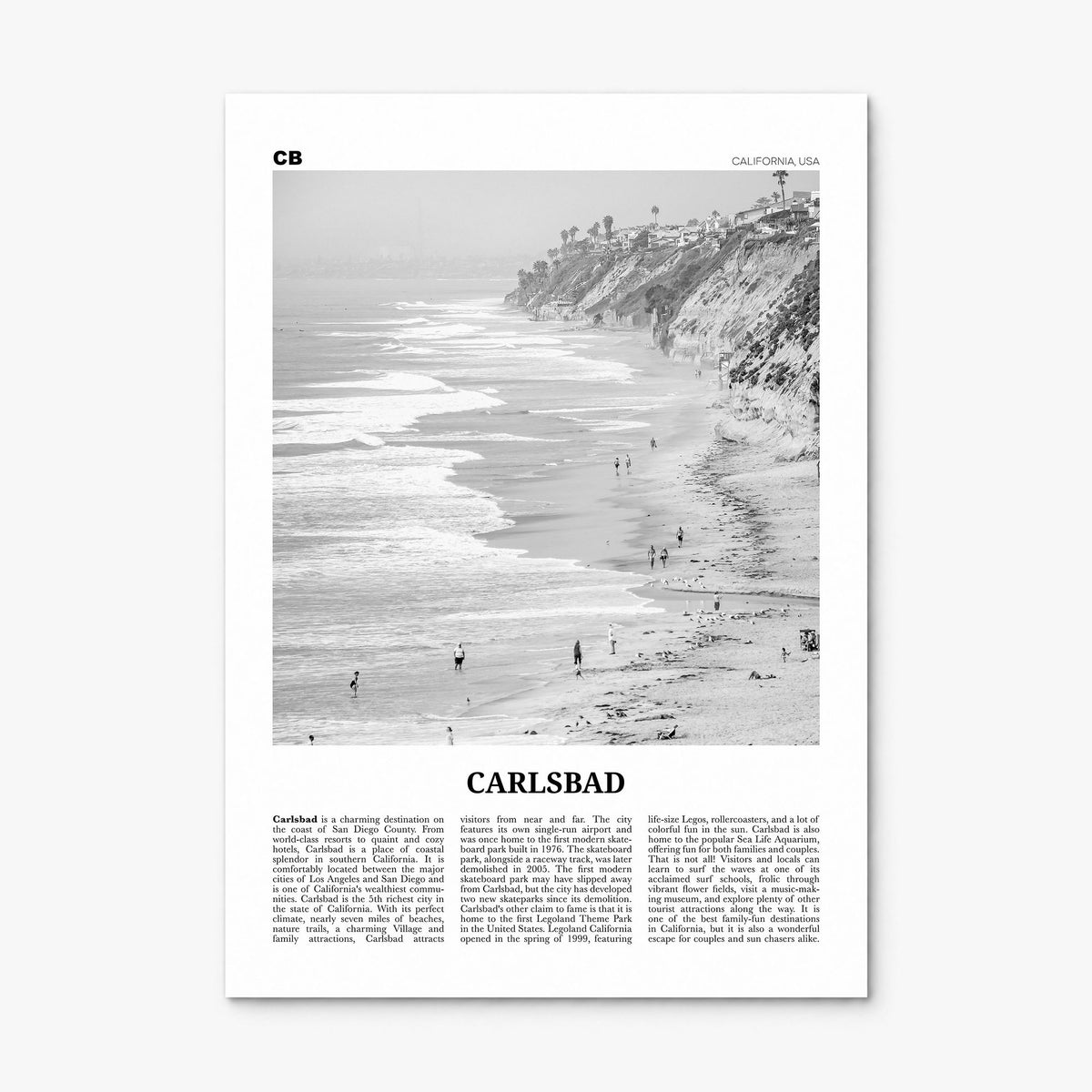 Carlsbad Newspaper No 1 Poster, print only (unframed)