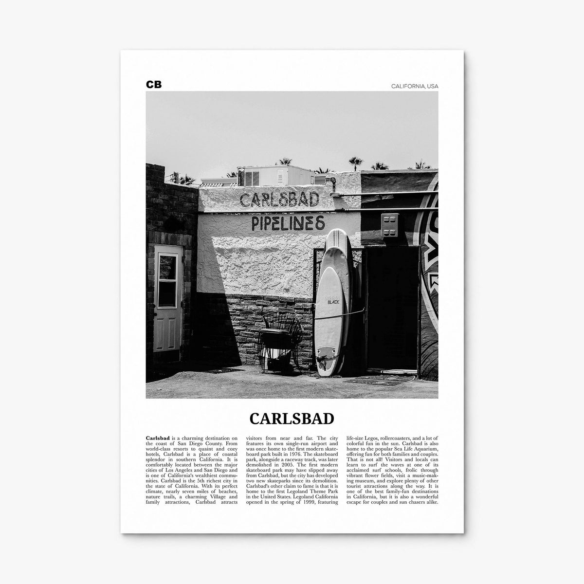 Carlsbad Newspaper No 2 Poster, print only (unframed)