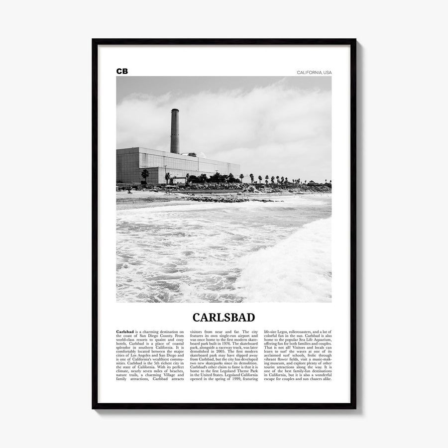 Carlsbad Newspaper No 3 Poster, framed poster mockup