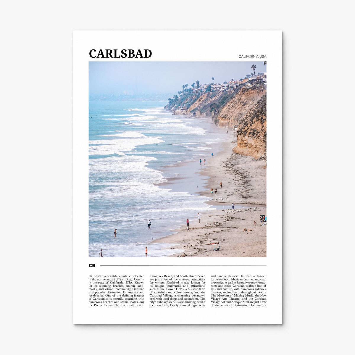 Carlsbad Travel No 2 Poster, print only (unframed)