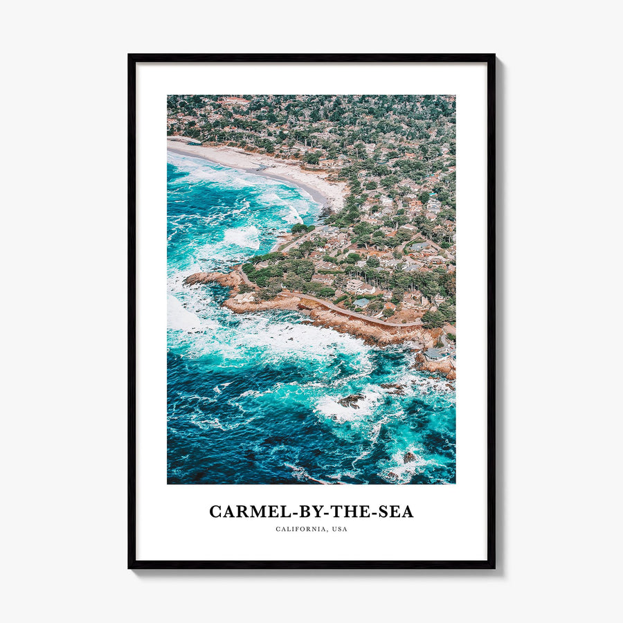 Carmel-by-the-Sea Classic Poster, framed poster mockup