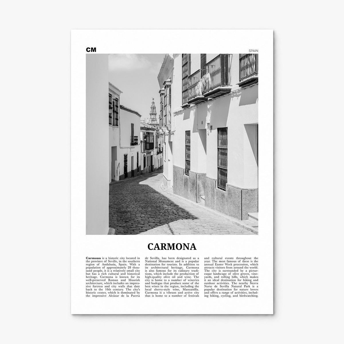 Carmona Newspaper Poster, print only (unframed)