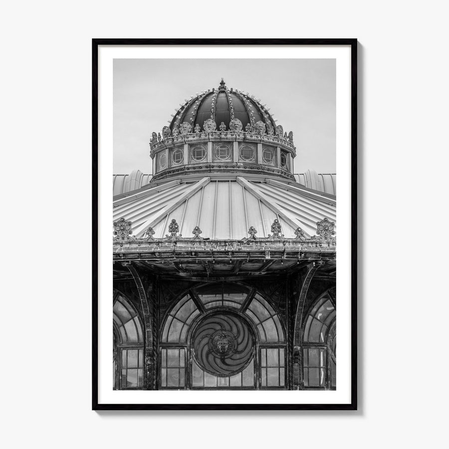 Carousel House Photo Poster, framed poster mockup, white border