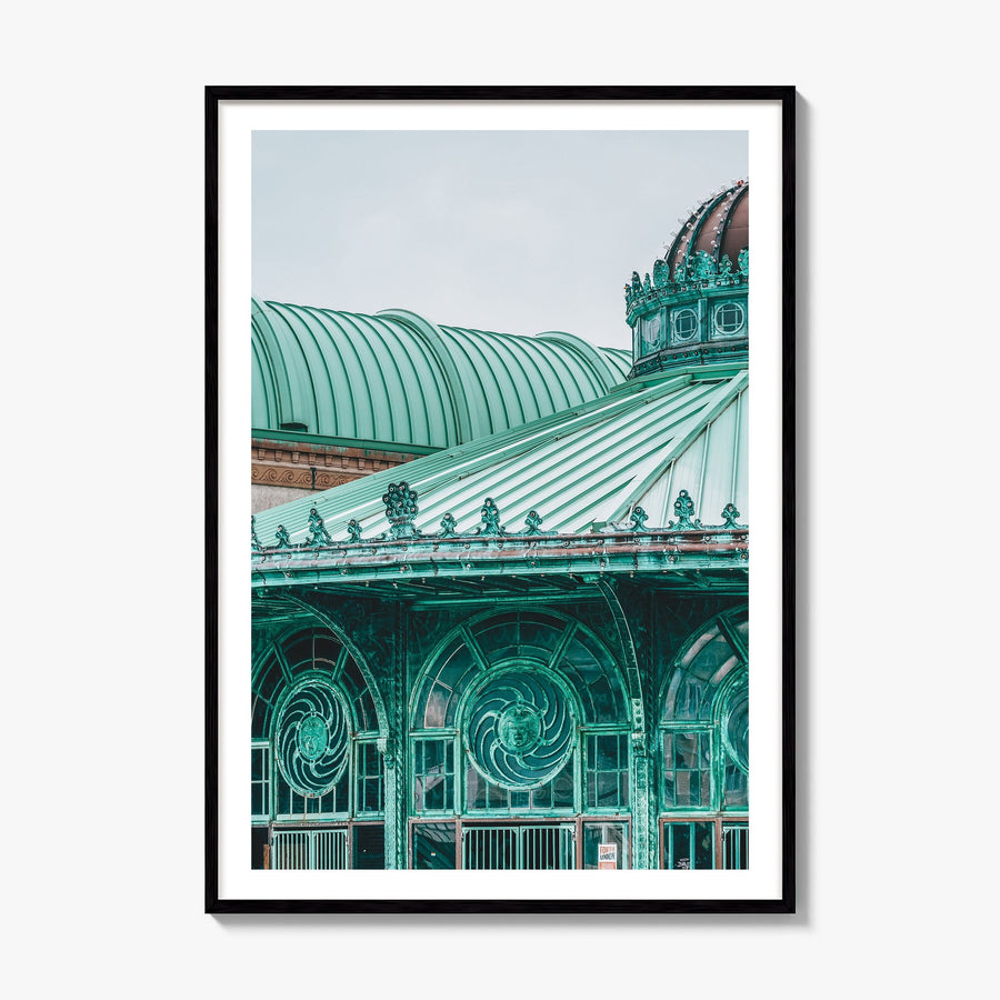 Carousel House Photo Poster, framed poster mockup, white border