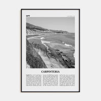 Carpinteria Poster None / 8x12 in Nbourhood Travel B&W Poster