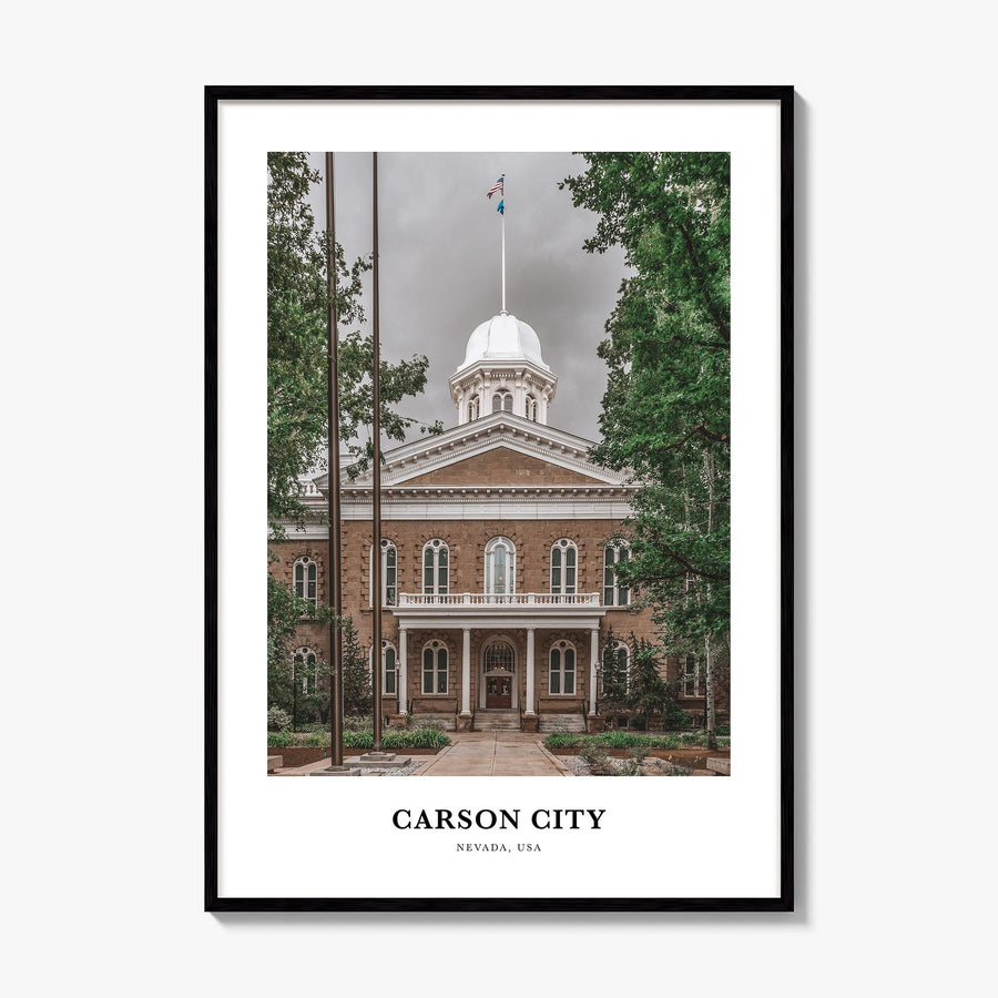 Carson City Classic Poster, framed poster mockup